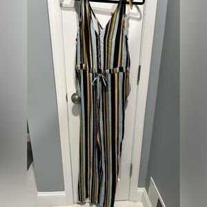 Multicolored Sleeveless Jumpsuit